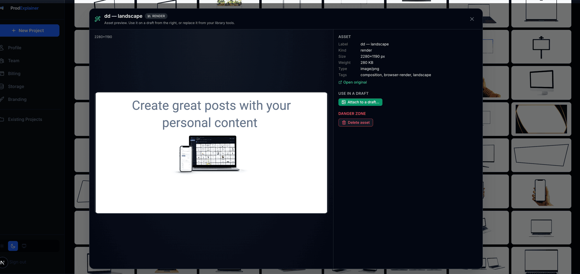 A finished, channel-ready social post rendered from the Creative Studio